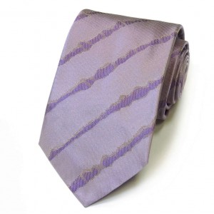 Сиреневый галстук Kenzo Takada с полосами