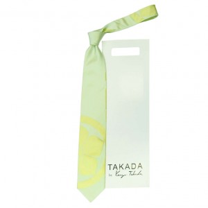 Салатовый галстук Kenzo Takada с большим цветком