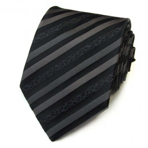 Тёмно-серый галстук Roberto Cavalli в полоску