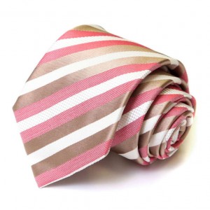 Розовый галстук Viktor Rolf в полоску