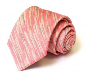 Коралловый галстук Viktor Rolf с полосатым узором