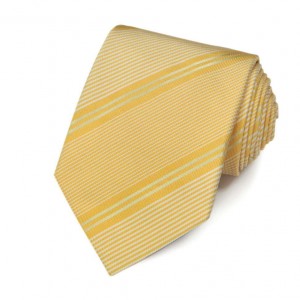 Жёлтый галстук Gianfranco Ferre в полоску
