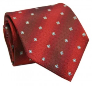 Красный шелковый галстук ClubSeta с клетками
