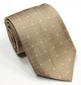Шелковый галстук ClubSeta бронзового цвета